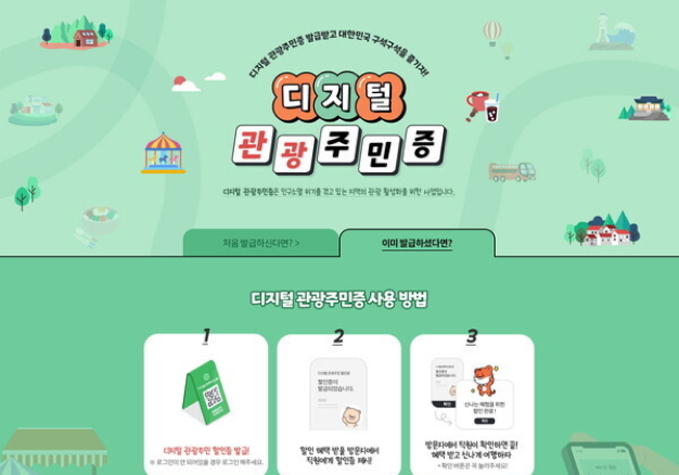 디지털 관광주민증 서비스 고도화 및 운영